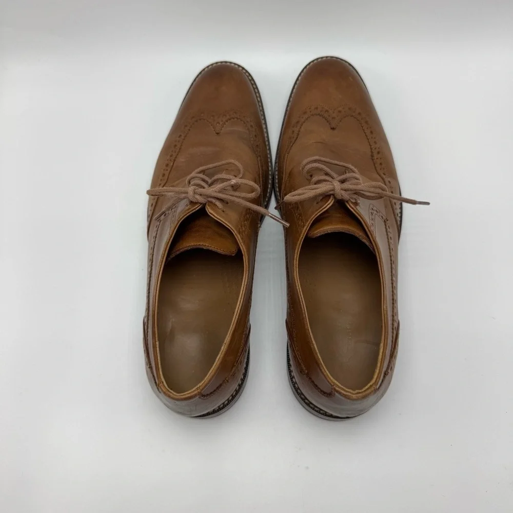 Cole Haan Warren Wingtip Oxford Dress Shoes Men’s Size 10 Brown Leather Classic
